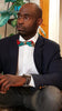 Red Blue White African Print Bow Tie-DP3551BT