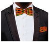 Kente African Print Bow tie with Pocket Triangle | Impress